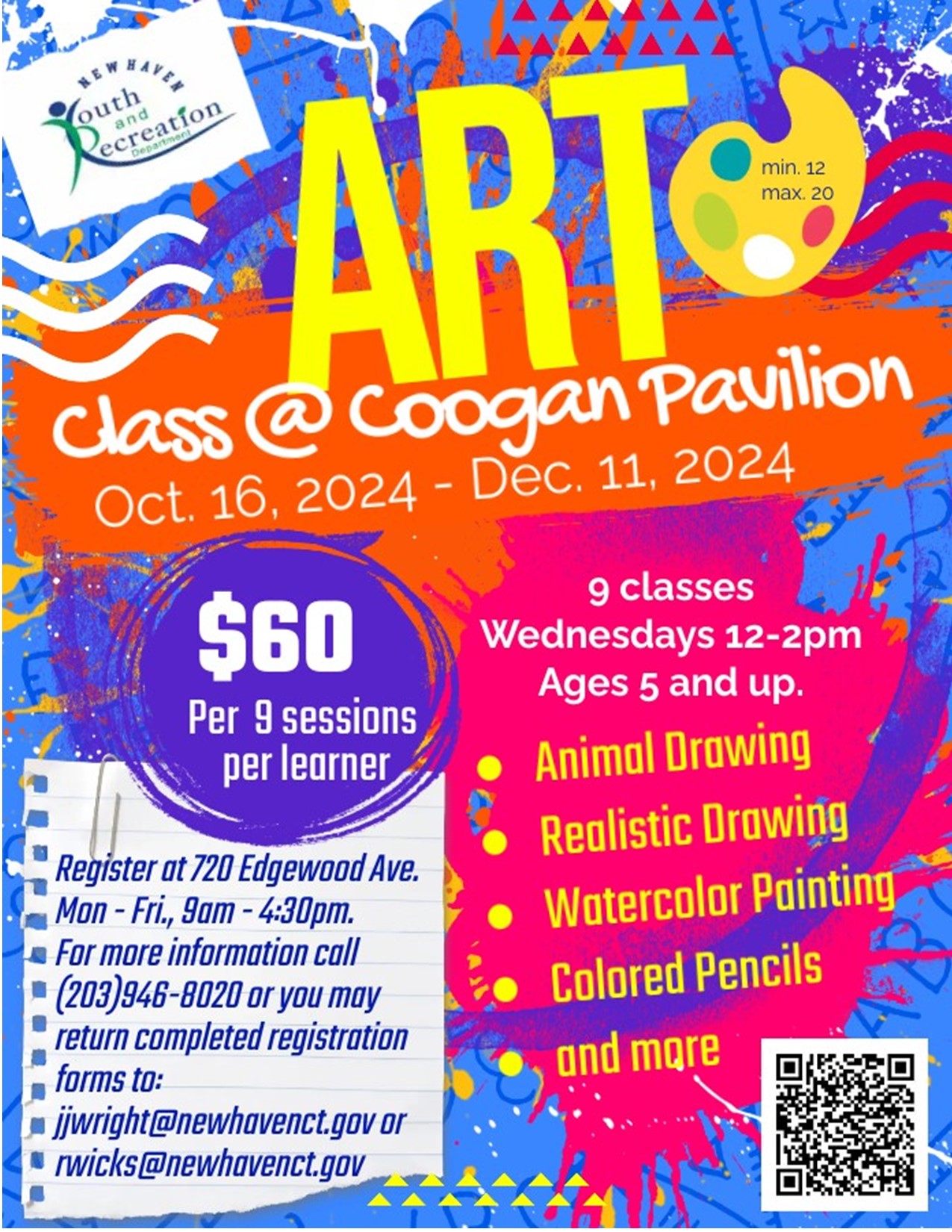 Art class Wednesdays 2024 2025